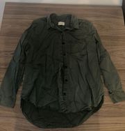 Army Green Button Up