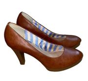 Maurice's  Miranda Brown Faux Leather Platform Heels