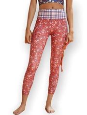 Anthropologie x Kachel Floral Ladybug Contrast Leggings