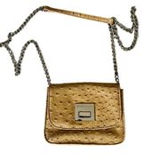 BCBGeneration, Crossbody Faux Leather Chain Strap, Beige Purse Bag