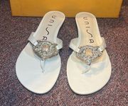 unisa flip flops with a little heel size: 38 M