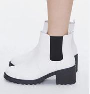 White Chelsea Boots