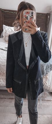 Black Blazer Style Coat 