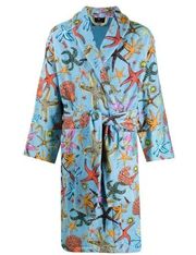 Versace Starfish Robe- Tresor De La Mer Pale Blue Terrycloth Unisex Bath Robe