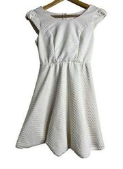 Honey and Rosie white fit and flair dress sz 3