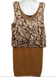 Wow Couture Sequin Cocktail Mini Dress Size Large