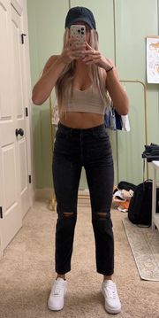 American Eagle Black Mom Jeans