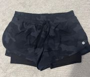 Black Camo Shorts