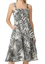 HUTCH Aidy Palm Print Dress