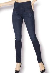 Dark Wash Side Zip High Waist High Rise Skinny Jeans Women's Size S, 2-4