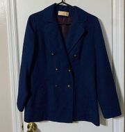 Pendleton Pure virgin Wool navy blue coat size 12 vintage