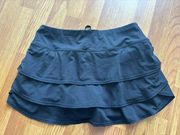 Black Ruffle Skort