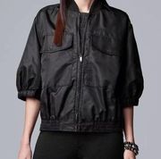 Simply Vera Vera Wang Puff-Sleeve Bomber Jacket