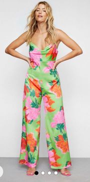 Nasty Gal Floral Jumpsuit