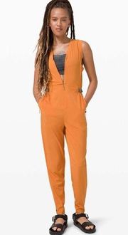 Lululemon XL Sarala Jumpsuit *lululemon lab True Tangerine