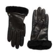 Faux Fur Leather Gloves