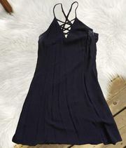 Women’s H&M Black Criss Cross Neckline Dress - Gently Worn - Perfect for Summer