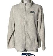 NFL Juniors Collection Seattle Seahawks Long Sleeve Sherpa Size Large White