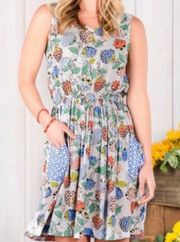 In Full Bloom Button Back Dress