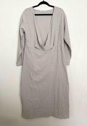 Misslook  Stone Maxi Linen Blend Dress.