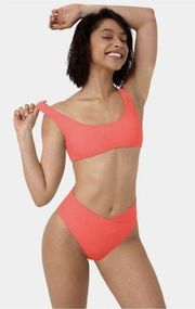 HALARA Bikini Top Women’s X-Small XS Orange NWT Sporty Swimwear $23 MSRP