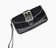 New York & Company ✦ Black Wristlet Clutch