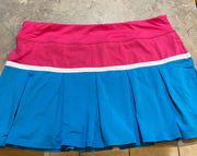 Raspberry & Blue Tennis Skort size Lg