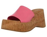 Pink Women's Zaharra Cork Wedge Sandal