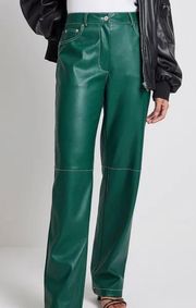 Green Leather Pants