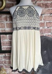 Blu Pepper Cream Sundress Sz Medium