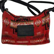 Pendleton Aztec Pattern Wool Travel Shoulder Bag Crossbody Purse Southwest West