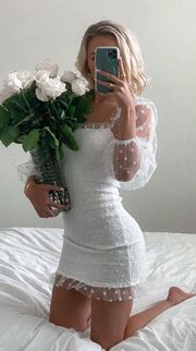 White Mini Cocktail Dress