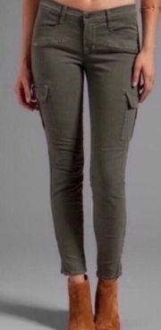 J Brand Grayson Cargo In Vintage Olive Pants SZ 25