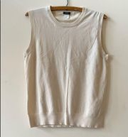 J Crew Cream Sleeveless Knit Top