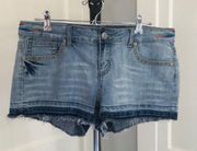 Zco Jean shorts size 15 festival Aztec trim