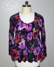 | Floral bell sleeve Blouse