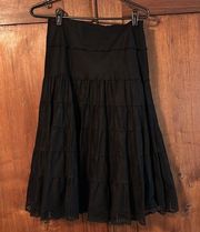 White House | Black Market NWT  Black Midi Skirt