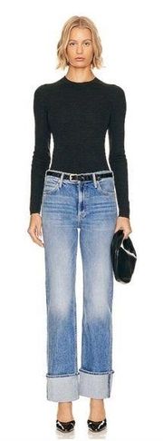 Mother | The duster skimp cuff jeans women’s horsin’ around size 27 blue crop