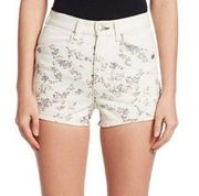 Rag & Bone Micro Shorts Women’s Ellie Cotton Floral Print Denim Size 25 NWT