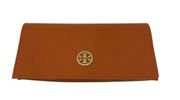 Saffino Orange Leather Sunglasses Case W/ Dustbag