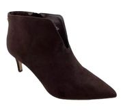 NEW Tahari Sherron Ankle BootChocolate  Brown Cut Out