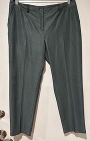 Lady Hagen Gray, Green & White Lightweight Stretch Golf Pants Size 12 Quick Dry