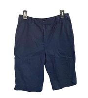 Blackish Navy Bermuda Shorts Women Sz 10