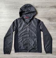 Prada Hooded Zip Up Nylon Jacket