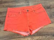 Blank NYC Red Jean Shorts