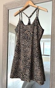 Outdoor Voices Cheetah Print Sports Mini Dress Size Large