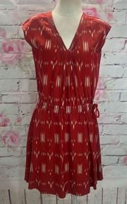 10 Crosby Derek Lam sleeveless red south western print sundress