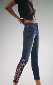 driftwood Jackie High rise embroidered jeans
