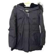 MACKAGE Fur Hooded Down Parka in Black Sz XS