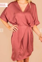 Boutique Mauve Wrap Dress